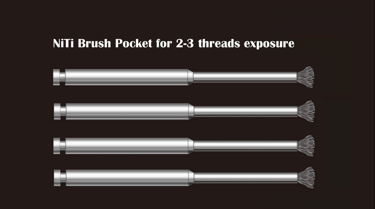 002_NiTi Brush Pocket for more than 2 threads exposure (4ea/Box)